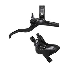 Shimano Deore BL-M4100 / BR-MT420, MTB Hydraulic Disc Brake, Rear, Post mount, Disc: Not included, Black