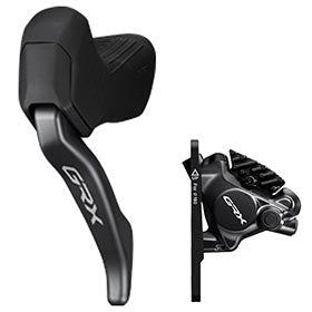 Shimano GRX Di2 ST-RX825 / BR-RX820, Road Hydraulic Disc Brake, Front, Flat mount, 160 (not included), Black, IRX8208DLF6SC100
