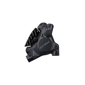 Shimano GRX BR-RX410, Road Hydraulic Disc Brake, Rear, Flat mount, 140 or 160mm (not included), 109g, Black