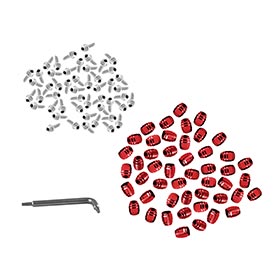 SRAM Olive and Barb, Red, 50pcs