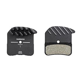 Shimano H-Type, Disc Brake Pads, Shape: Shimano D-Type/H-Type, Resin, Pair, EBPH03ARFA