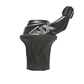 SRAM NX, Twist type shift lever, 11sp. Rear, Black