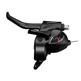 Shimano ST-EF41, Shift/Brake lever combo, 3X6sp., Black