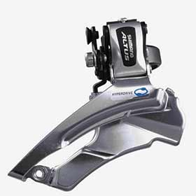 Shimano Altus FD-M313, Front derailleur, 3x7/8sp., Down swing, Dual pull, Multi clamp, For 42/48T