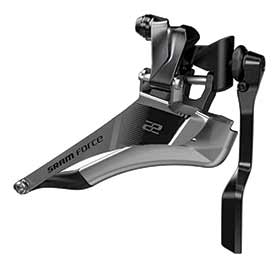 SRAM Force22, Front derailleur, 2x11sp, Yaw,Braze-on, W/chain spotter