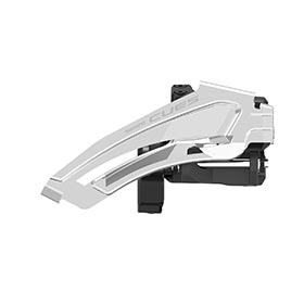 Shimano CUES FD-U6010-L, Front Derailleur, 2x10/11, Swing: Top, Cable Pull: Dual, Low 28.6/31.8/34.9mm, EFDU6010LX3