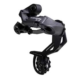 SRAM X3, Rear derailleur, 7/8/9sp, Long cage, Black