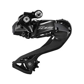 Shimano 105 Di2 RD-R7150, Rear Derailleur, Speed: 12, Cage: SGS, Black, IRDR7150E