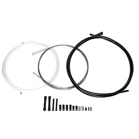SRAM Slick Wire, Shifter Cable and Housing Set, Stainless Steel, Black, Shimano/SRAM, Kit