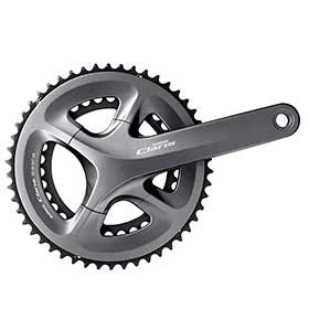 Shimano Claris FC-R2000, Crankset, Road, 8 sp., 24mm, 34/50T, BCD:110, Hollowtech II, 175mm, Grey
