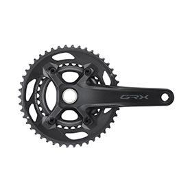 Shimano GRX FC-RX600-10 30/46T, Crankset, Speed: 10, Spindle: 24mm, BCD: 80/110, 30/46, Hollowtech II, 165mm, Black, Road Disc, EFCRX600102AX60