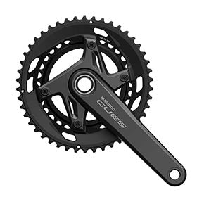 Shimano CUES FC-U6040-2, Crankset, Speed: 9/10, Spindle: 24mm, BCD: 110, 34/50, Hollowtech II, 175mm, Black, Road Disc, EFCU60402EX04