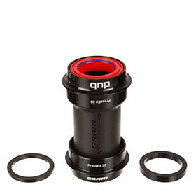 SRAM DUB PF30 68/73 Ceramic, Press Fit BB, PF30, Spindle: 28.99mm, Width: 68/73mm, Diameter: 46mm