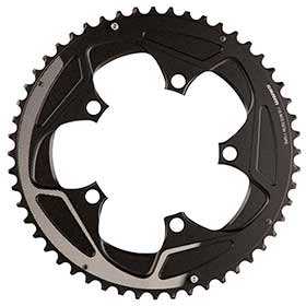 SRAM 52T, 11sp, BCD: 110mm, 5 Bolts, Road X-Glide, Outer Chainring, For 36/52, Aluminum, Silver, 11.6218.016.000