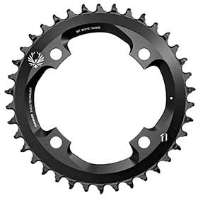 SRAM X-SYNC 2, 38 Chainring, 12sp, BCD: 104, Aluminum, Black