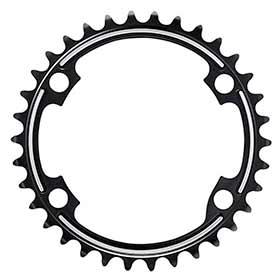 Shimano Dura Ace FC-R9100, 34T Chainring, MS, 11sp, BCD: 110, Aluminum, Black