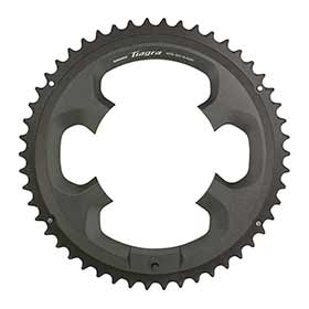 Shimano Tiagra FC-4700, Chainring, Teeth: 50, Speed: 10, BCD: 110, Bolts: 4, Outer, Aluminum, Grey, Y1RC98050