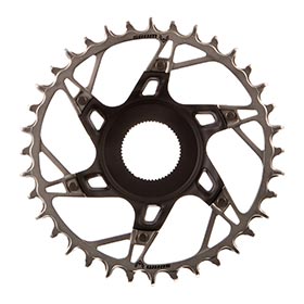 SRAM XX Eagle T-Type DM E-MTB STEPS, Chainring, Teeth: 36, Speed: 12, BCD: Direct Mount, Aluminum/Steel, Black