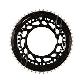 SRAM Force E1 2x Thread Mount, Chainring, Teeth: 50/37, Speed: 12, BCD: Thread Mount, Black