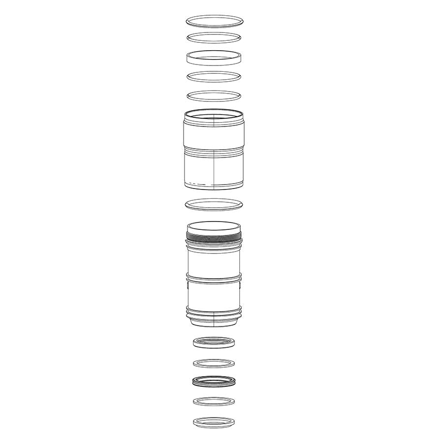 RockShox, 00.4018.783.004, Debonair, Air Can Upgrade, 165x38mm