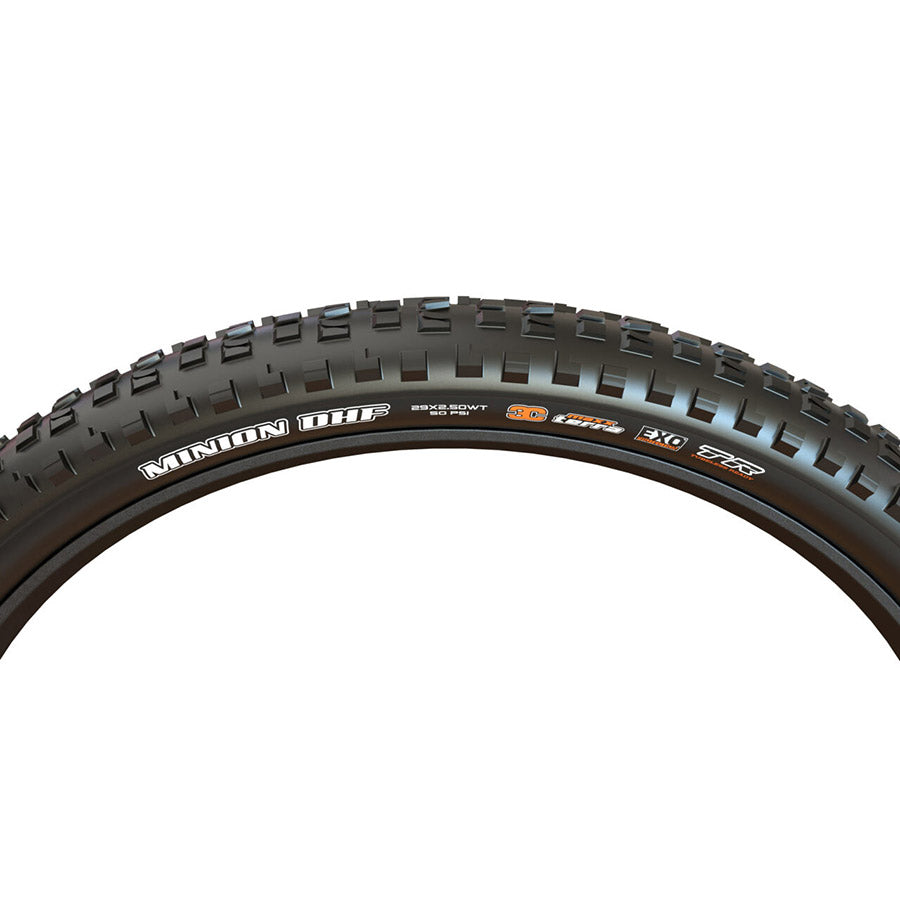 Maxxis, Minion DHF, Mountain Tire, 26''x2.50, Wire, Clincher, Single, DH, 60x2TPI, Black