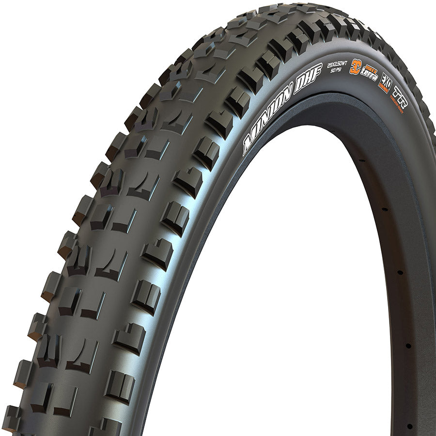 Maxxis, Minion DHF, Mountain Tire, 27.5''x2.50, Folding, Tubeless Ready, MaxxTerra, EXO, Black