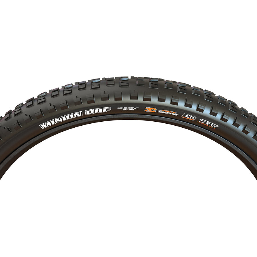 Maxxis, Minion DHF, Mountain Tire, 27.5''x2.50, Folding, Tubeless Ready, MaxxTerra, EXO, Black