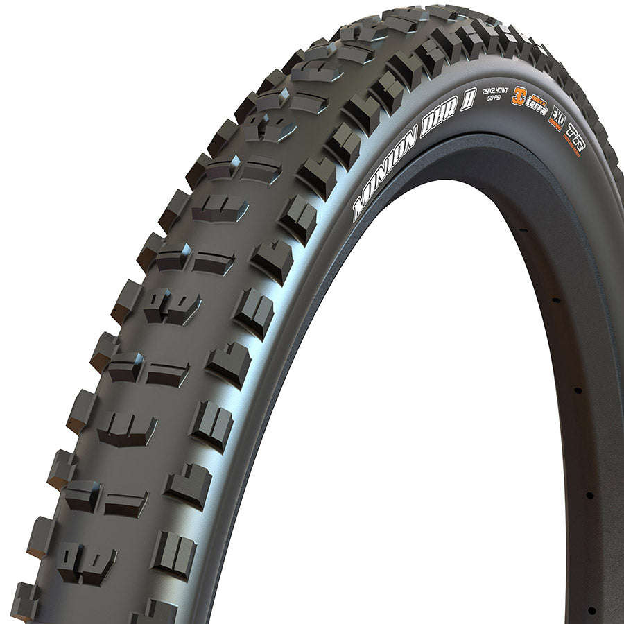 Maxxis, Minion DHR2, Mountain Tire, 26''x2.40, Folding, Tubeless Ready, MaxxTerra, EXO, Black