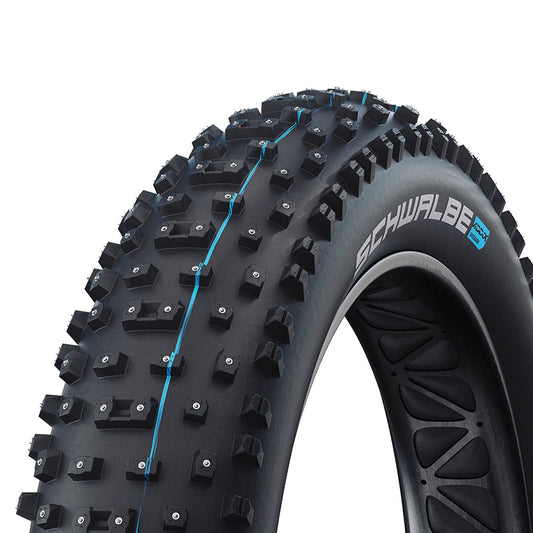 Schwalbe, AL Mighty, Mountain Tire, 26x4.80, Folding, Clincher, Addix Speedgrip, SnakeSkin, 67TPI, Black