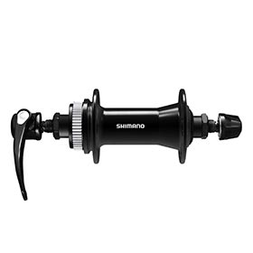 Shimano HB-QC400, Disc Hub, Front, 32H, Center Lock, QR, 100mm, Black, EHBQC400BALP