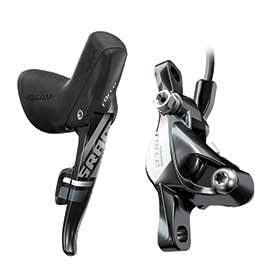 SRAM Force22, Road disc brake with shift/brake lever combo, Flat Mount, Rear, 11sp