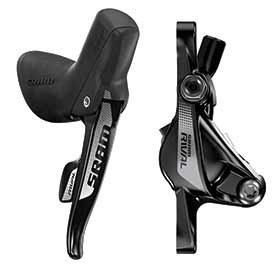 SRAM Rival22, Road disc brake with shift/brake lever combo, Flat Mount, Rear, 11sp