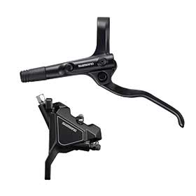 Shimano BL-MT200/BR-UR300, MTB Hydraulic Disc Brake, Front, Flat mount, Black, Set
