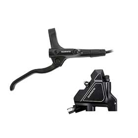Shimano BL-MT200/BR-UR300, MTB Hydraulic Disc Brake, Rear, Flat mount, Black, Set