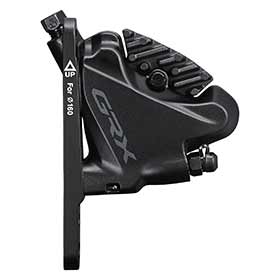 Shimano GRX BR-RX400, Road Hydraulic Disc Brake Caliper, Front Only, Flat mount