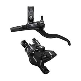 Shimano Deore BL-M4100 / BR-MT410, MTB Hydraulic Disc Brake, Front, Post mount, Disc: Not included, Black