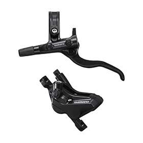 Shimano Deore BL-M4100 / BR-MT420, MTB Hydraulic Disc Brake, Front, Post mount, Disc: Not included, Black