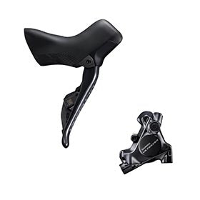Shimano Ultegra Di2 ST-R8170 / BR-R8170, Road Hydraulic Disc Brake, Front, Flat mount, 160mm, Black, IR8170DLF6SC100F