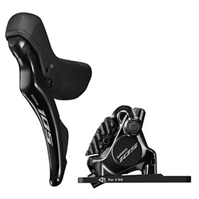 Shimano 105 ST-R7120 / BR-R7170, Road Hydraulic Disc Brake, Front, Flat mount, 160mm, Black, IR71202DLF6SC100A