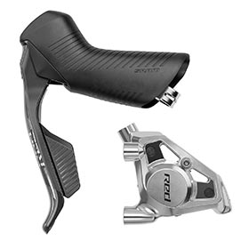 SRAM Red AXS HRD E1, Road Hydraulic Disc Brake, Front, Flat mount, Black
