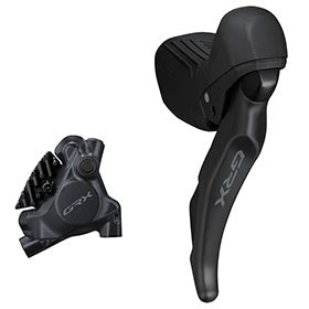 Shimano GRX ST-RX610/BL-RX610/BR-RX410, Road Hydraulic Disc Brake, Rear, Flat mount, 160mm (not included), Black, IRX6103DRRDSC170A