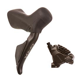 Shimano GRX ST-RX715 / BR-RX410, Road Hydraulic Disc Brake, Rear, Flat mount, 160mm (not included), Black, IRX7153DRRDSC170A