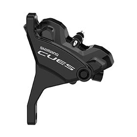 Shimano CUES BR-U6030, MTB Hydraulic Disc Brake, Front, Flat mount, Disc: 160 or 180mm (not included), Black, EBRU6030F6RXP