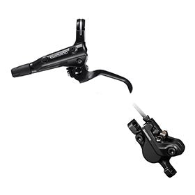 Shimano Deore BL-MT501 / BR-MT500, MTB Hydraulic Disc Brake, Front, Post mount, Disc: 160 or 180mm (not included), Black, EMT5012JLFPRA100