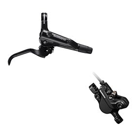 Shimano Deore BL-MT501 / BR-MT500, MTB Hydraulic Disc Brake, Rear, Post mount, Disc: 160 or 180mm (not included), Black, EMT5012JRRXRA170