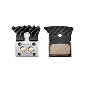 Shimano L-Type, Disc Brake Pads, Shape: Shimano K-Type/L-Type, Metallic, Pair, IBPL04CMFA