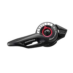 Shimano SL-TZ500, Thumb Shifter, Speed: 7, Black
