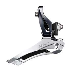 Shimano Sora FD-R3000, Front derailleur, 2x9 sp., Down Swing, Down Pull, Braze-on