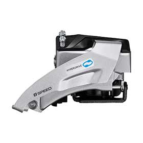 Shimano FD-M315-TS, Front Derailleur, 7/8, Swing: Top, Cable Pull: Dual, Low 28.6/31.8/34.9mm