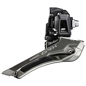 Shimano GRX FD-RX820, Front Derailleur, 12, Swing: Down, Cable Pull: Down, Braze-on